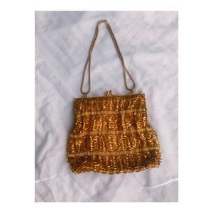 Not for sale!!! Vintage gold sequin clutch
